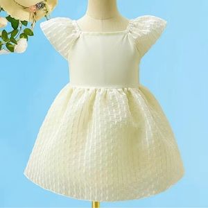 Toddler Girls Princess Dress Chiffon Jacquard Elegant Casual Kids Cute Dress